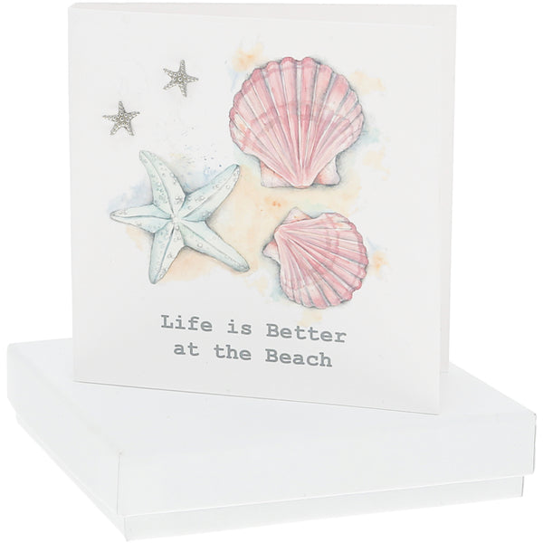pavilion gift company Seashells 8mm Sterling Silver Starfish Stud Earrings
