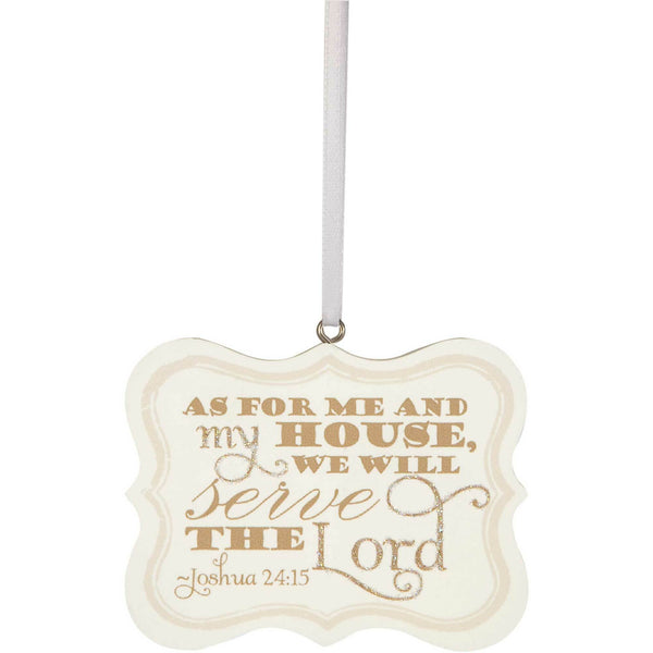 pavilion gift company Serve the Lord 2.75" x 2.25" Hanging Plaque