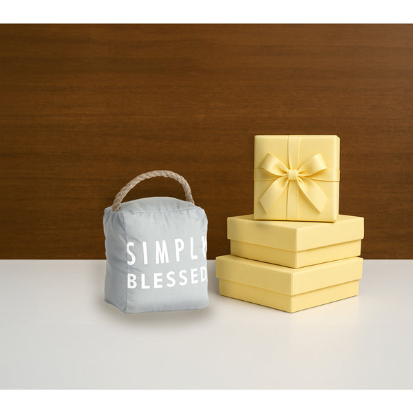 Pavilion Gift Company Simply Blessed 5" X 6" Door Stopper