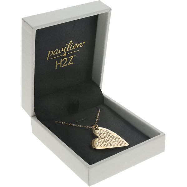 pavilion gift company Sister 18.5" Gold Plated Engraved Necklace