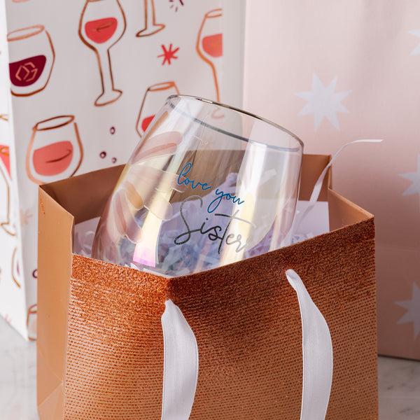 Pavilion Gift Company Sister 18 Oz Stemless Wine Glass