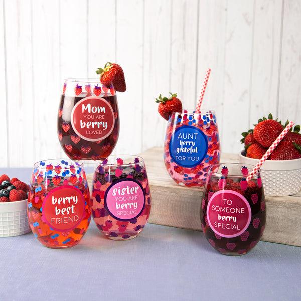 Pavilion Gift Company Sister 18 Oz Stemless Wine Glass