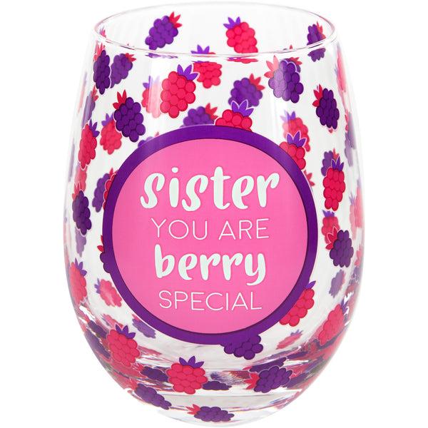Pavilion Gift Company Sister 18 Oz Stemless Wine Glass