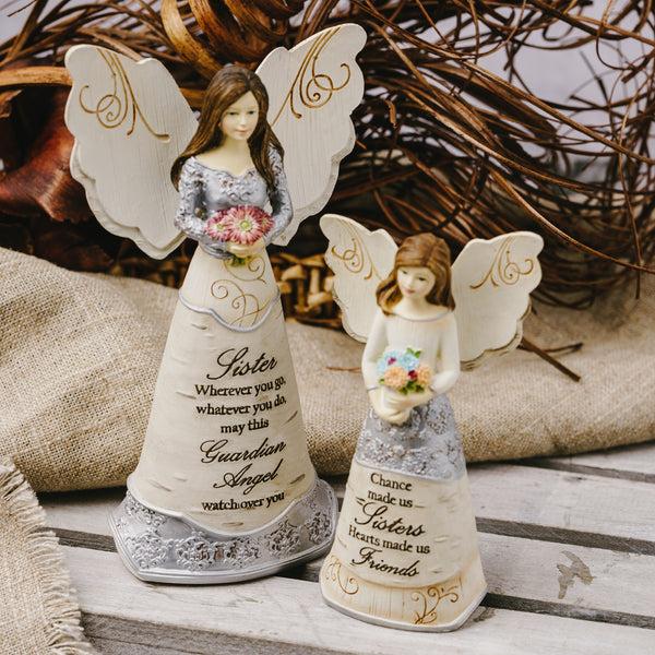 Pavilion Gift Company Sister 4.75" Angel Holding Flowers Ornament