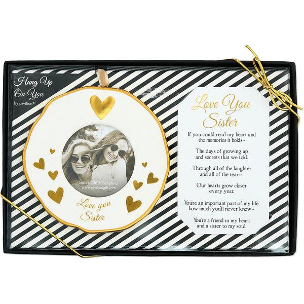 pavilion gift company Sister 4" Photo Frame Ornament