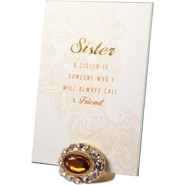 pavilion gift company Sister 4" x 6" Jeweled Photo Frame