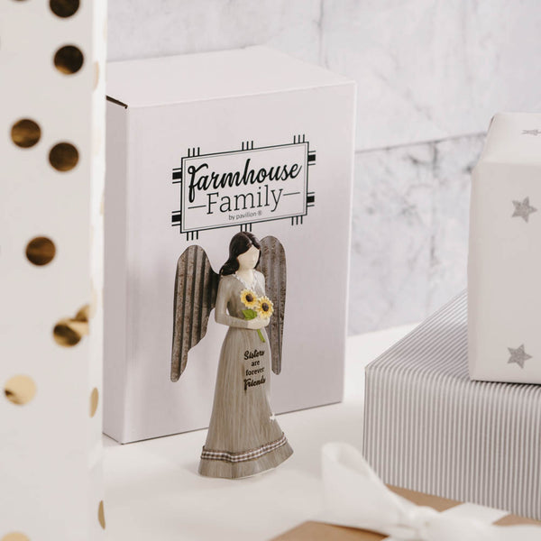 Pavilion Gift Company Sister 5" Angel Holding Sunflowers