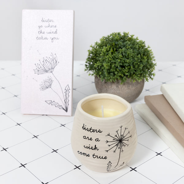 Pavilion Gift Company Sister 8 Oz - 100% Soy Wax Candle Scent: Serenity
