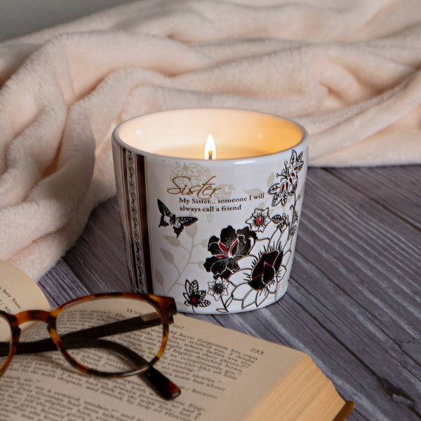 Pavilion Gift Company Sister 8 Oz Soy Wax Candle Scent: Tranquility