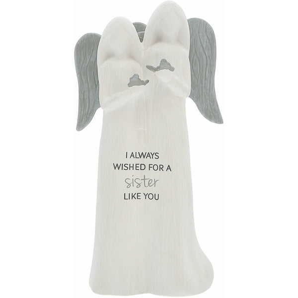 pavilion gift company Sister Like You 9" Double Angels Holding Butterflies