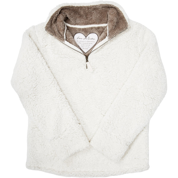 Pavilion Gift Company Sister XL Sherpa Pullover Sweatshirt