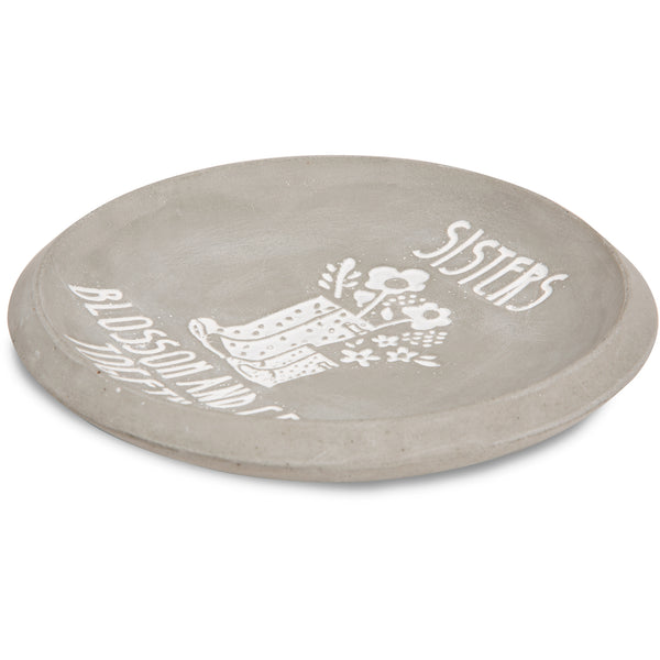 Pavilion Gift Company Sisters 5" Cement Keepsake Dish