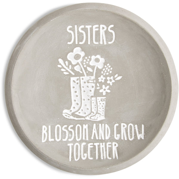 pavilion gift company Sisters 5" Cement Keepsake Dish