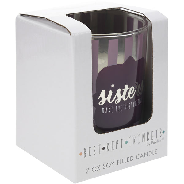 Pavilion Gift Company Sisters 7 Oz 100% Soy Wax Candle Scent: Serenity