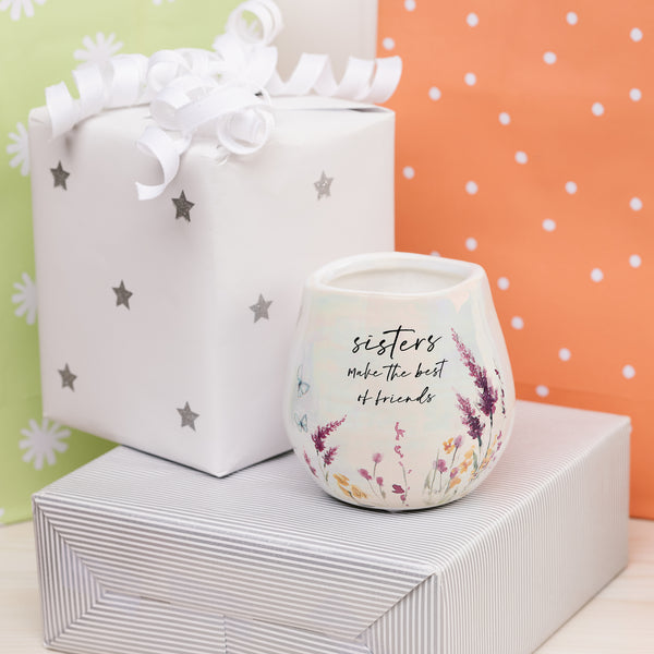 Pavilion Gift Company Sisters 8 Oz - 100% Soy Wax Candle Scent: Tranquility