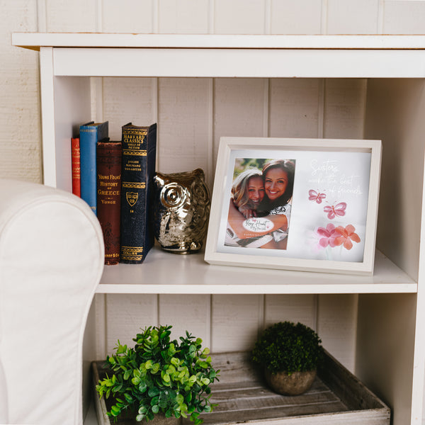 Pavilion Gift Company Sisters 9.5" X 7.5" Shadow Box Frame (Holds 4" X 6" Photo)
