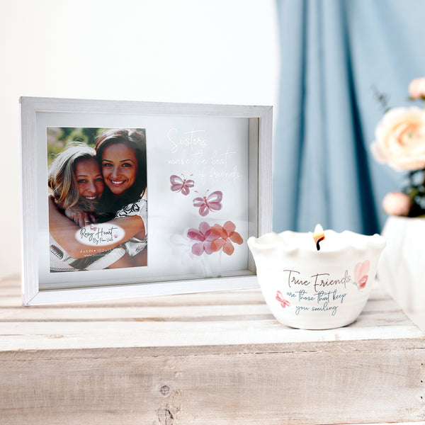 Pavilion Gift Company Sisters 9.5" X 7.5" Shadow Box Frame (Holds 4" X 6" Photo)
