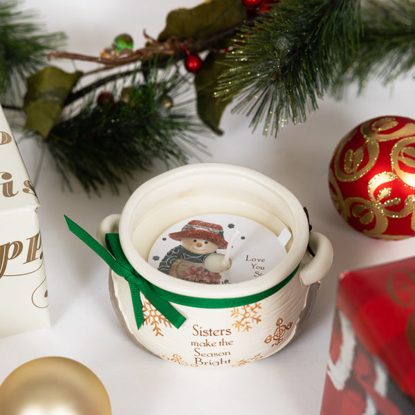 Pavilion Gift Company Sisters 9 Oz - 100% Soy Wax Reveal Candle Scent: Winter Snow