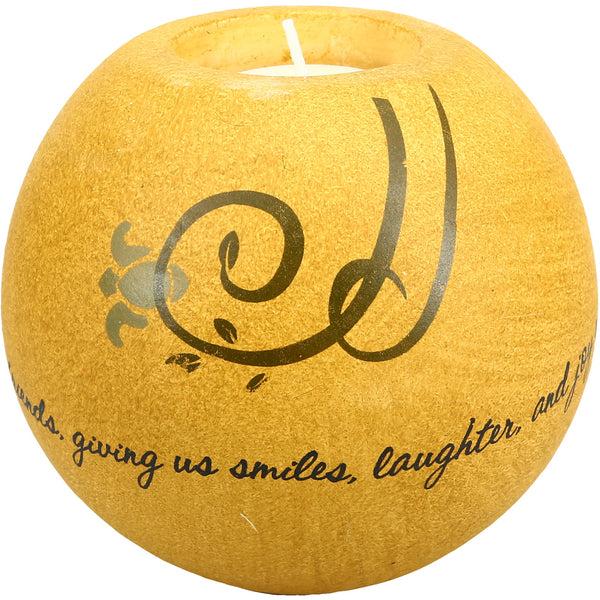 Pavilion Gift Company Sisters Are Forever Friends 4.5" Round Candle Holder