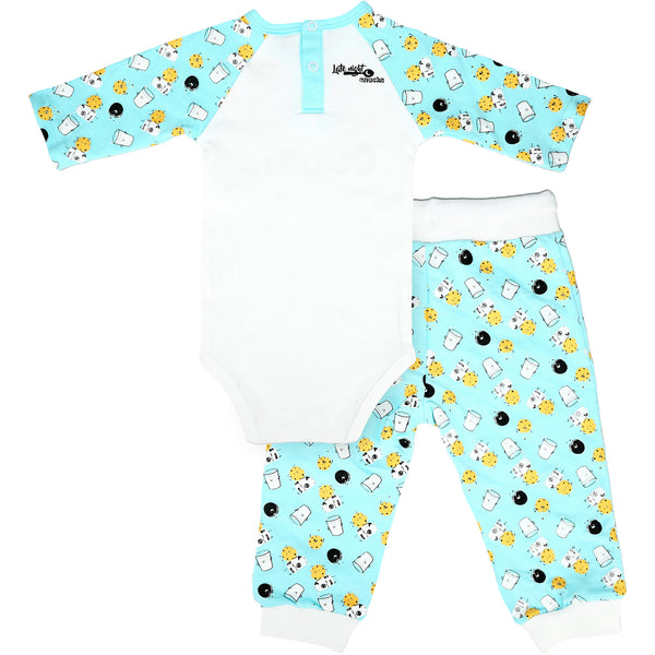 Pavilion Gift Company Smart Cookie 6-12 Months Light Blue Bodysuit & Pants Set