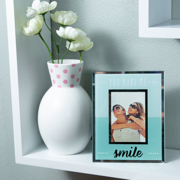 Pavilion Gift Company Smile 4.75" X 6" Frame (Holds 2.5" X 3.5" Photo)