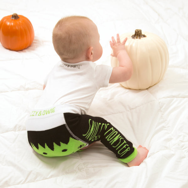 Pavilion Gift Company Snuggle Monster 6-12 Months Baby Leggings