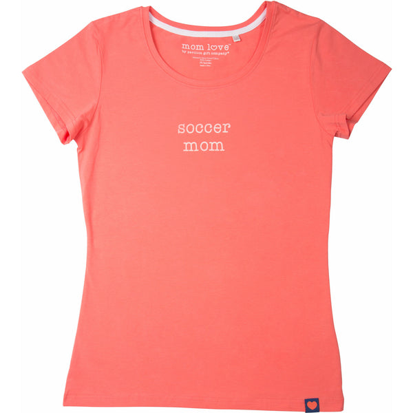 Pavilion Gift Company Soccer Mom Small Coral T-Shirt