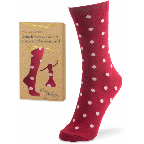 pavilion gift company Socks Off Maroon - Ladies Cotton Blend Sock