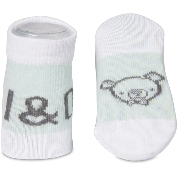 Pavilion Gift Company Soft Green Bear 0-3 Months Socks