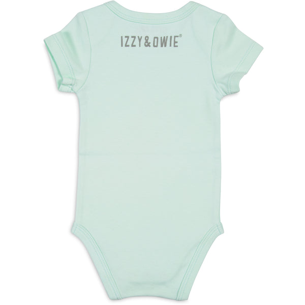 Pavilion Gift Company Soft Green Bear 0-6 Months Onesie