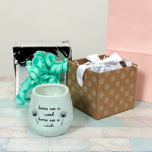 Pavilion Gift Company Some See A Wish 8 Oz - 100% Soy Wax Candle Scent: Serenity
