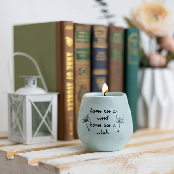 Pavilion Gift Company Some See A Wish 8 Oz - 100% Soy Wax Candle Scent: Serenity