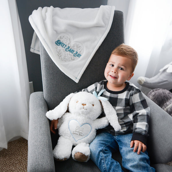 Pavilion Gift Company Somebunny Blue Plush 9.5" Plush Bunny