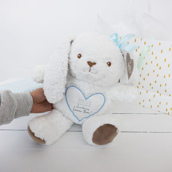 Pavilion Gift Company Somebunny Blue Plush 9.5" Plush Bunny