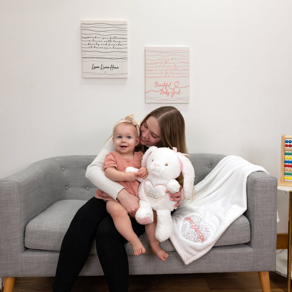 Pavilion Gift Company Somebunny Pink Plush 9.5" Plush Bunny