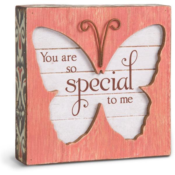 pavilion gift company Someone Special 4.5" Butterfly Plaque