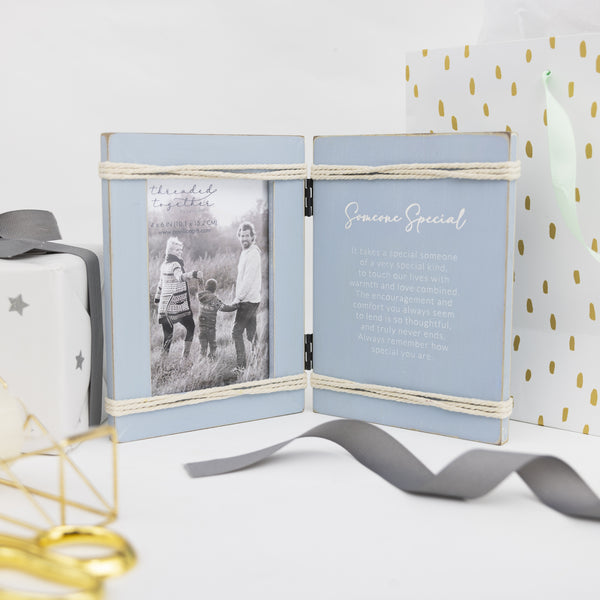 Pavilion Gift Company Someone Special 5.5" X 7.5" Hinged Sentiment Frame (Holds 4" X 6" Photo)