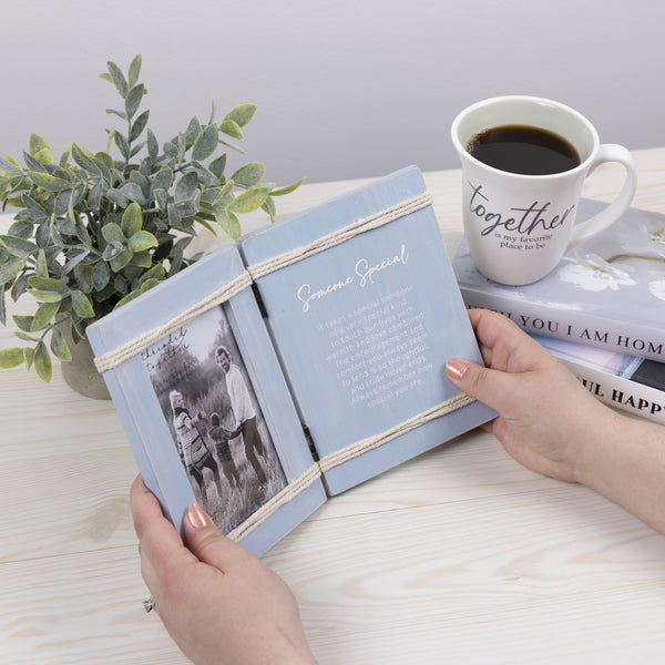 Pavilion Gift Company Someone Special 5.5" X 7.5" Hinged Sentiment Frame (Holds 4" X 6" Photo)
