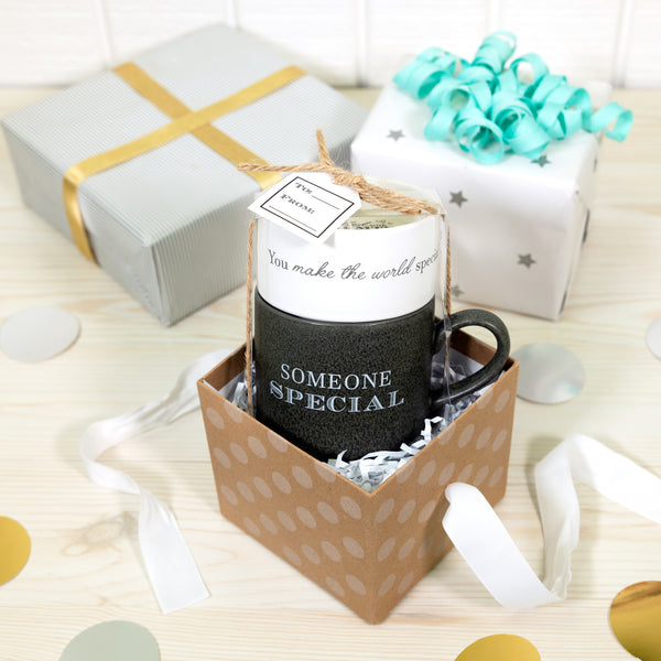 Pavilion Gift Company Someone Special Stacking Mug And Candle Set 100% Soy Wax Scent: Tranquility