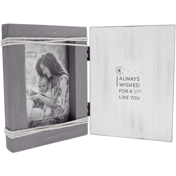 pavilion gift company Son Like You 5.5" x 7.5" Hinged Sentiment Frame (Holds 4" x 6" Photo)