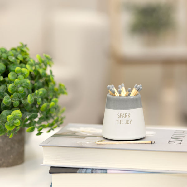 Pavilion Gift Company Spark The Joy 2.25" Match Holder And Matches