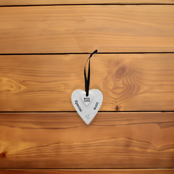 Pavilion Gift Company Special Aunt 3" Ceramic Keepsake Heart Plaque