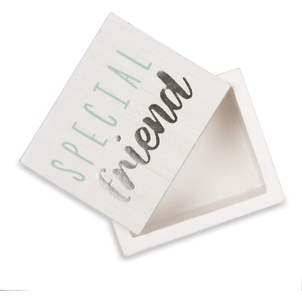 Pavilion Gift Company Special Friend 2.25" X 1.2" X 1.5" MDF Trinket Box