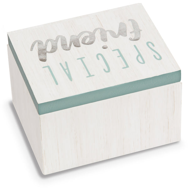 Pavilion Gift Company Special Friend 2.25" X 1.2" X 1.5" MDF Trinket Box