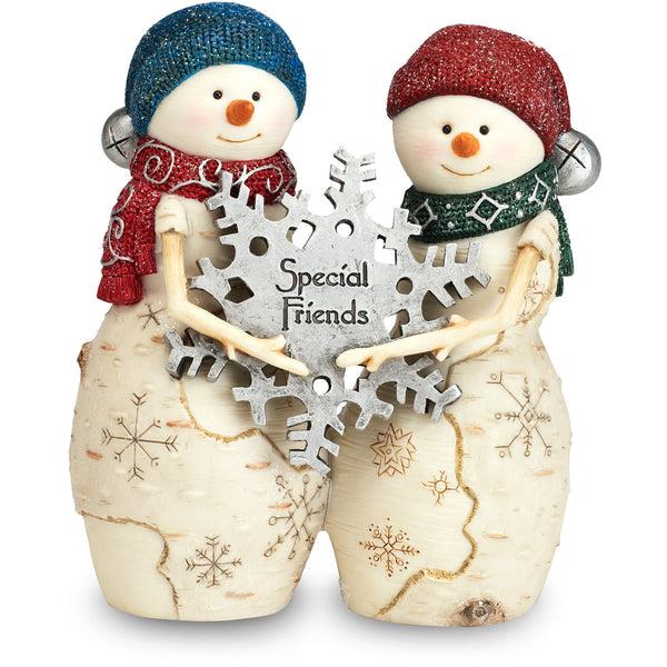 pavilion gift company Special Friends 4.5" Snowmen w/Snowflake