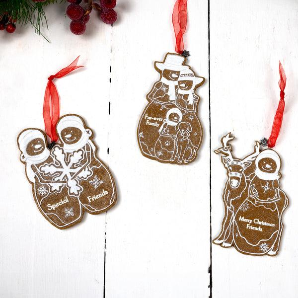 Pavilion Gift Company Special Friends 4" Snowcouple Ornament