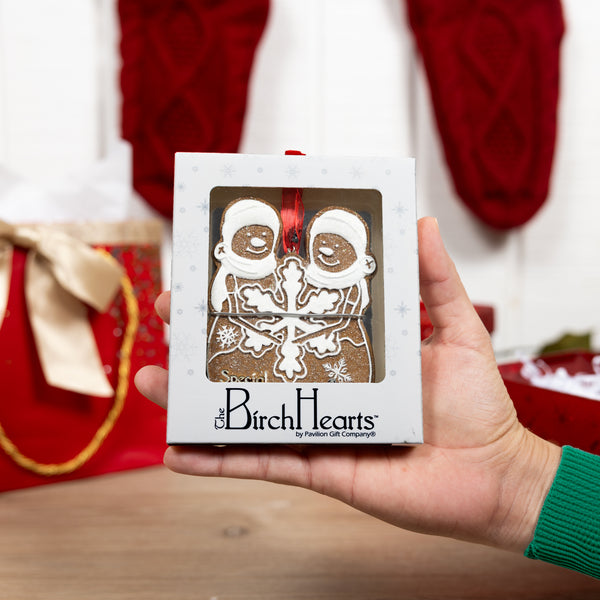 Pavilion Gift Company Special Friends 4" Snowcouple Ornament