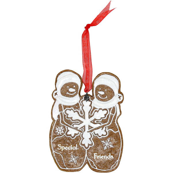 pavilion gift company Special Friends 4" Snowcouple Ornament