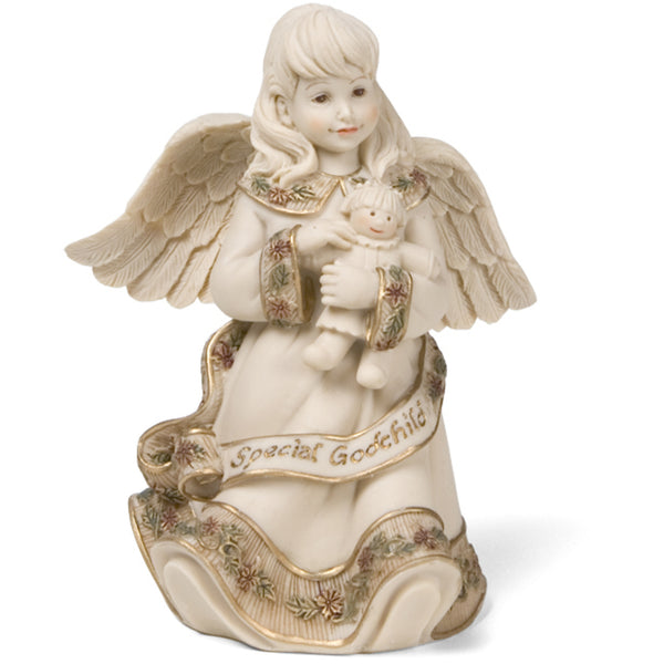 pavilion gift company Special Godchild Angel 4.5" Angel with Doll