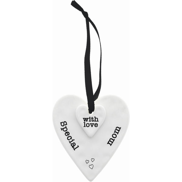 pavilion gift company Special Mom 3" Ceramic Keepsake Heart Plaque